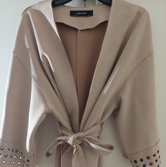 Zara Kimono Faux Suede Jacket - Picture 3 of 5